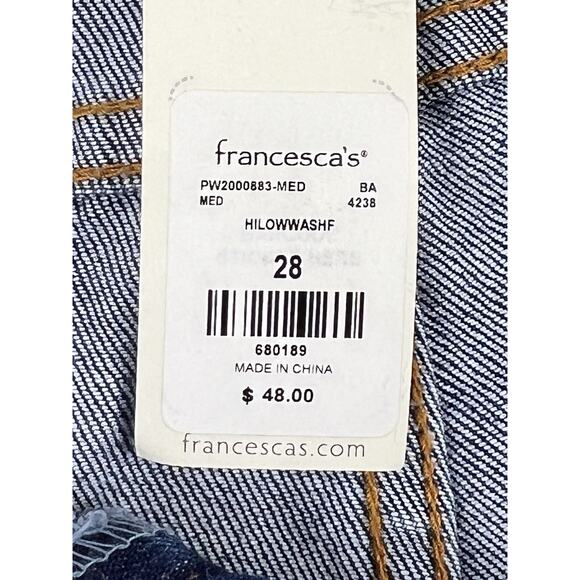 Harper Heritage Denim Jeans Blue Skinny Mid Rise Ripped Raw Hem Womens 28 - Picture 5 of 12